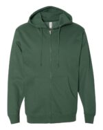 Custom Logo Zip Up Hoodie – Independent Trading Co. SS4500Z