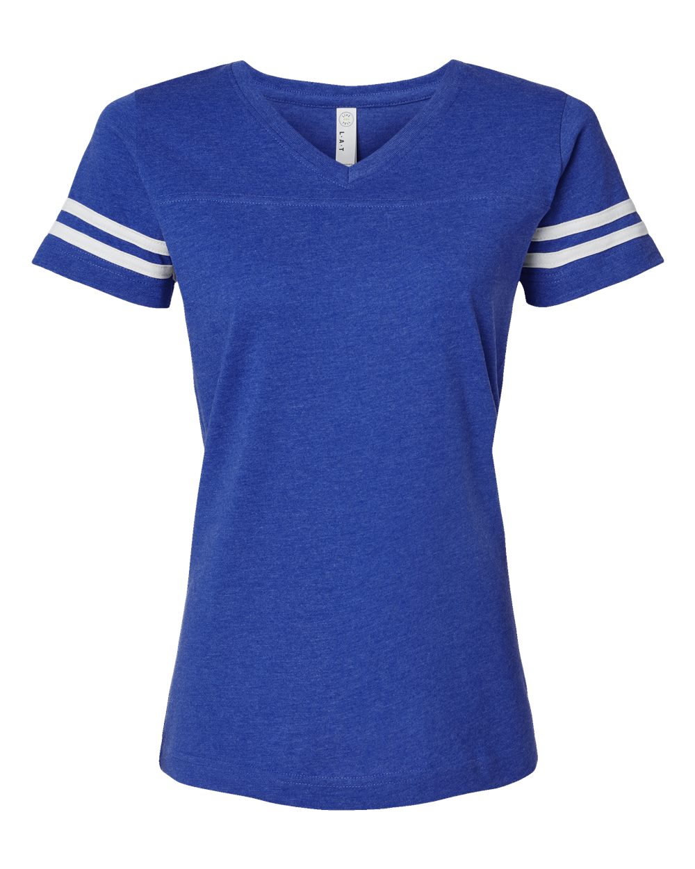 Custom Women’s Football Jersey Tee – V-Neck Fine Jersey for Team or Business Logo - Image 4